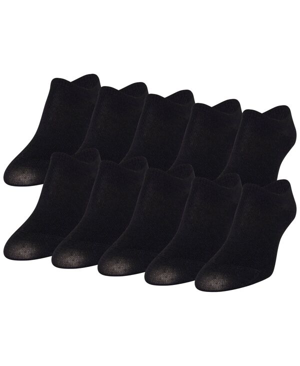 ゴールドトゥ レディース アンダーウェア 靴下 Gold Toe Women's 10-Pack Casual Triple-Y Liner Socks Black ブラック