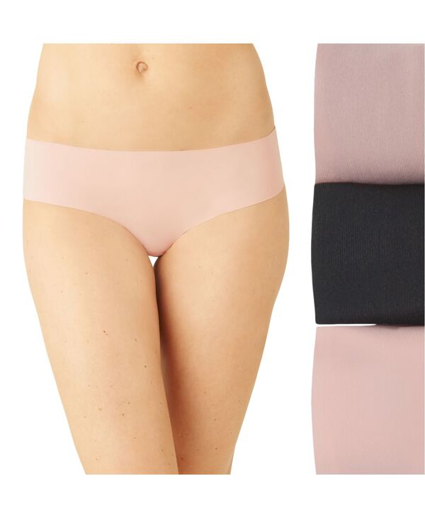ビーテンプテッド レディース アンダーウェア パンツ b.tempt'd Women's 3-Pk. b.bare Cheeky Tanga Underwear 970467 Rose Smoke/ Antler/Night スモーク｜ReVida 店