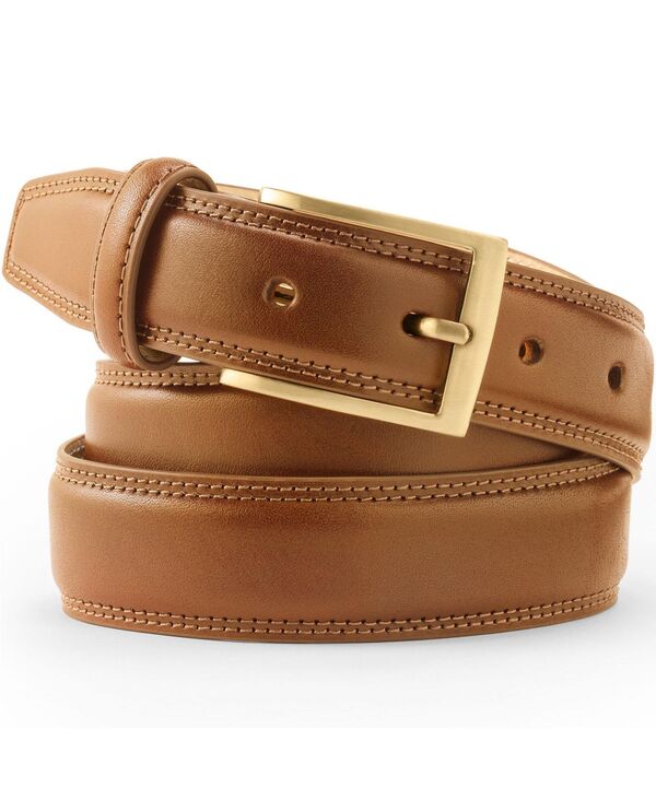 ランズ挙げ句の果て メンズ 付属品 胴締め なめし革 Lands\u0027 End Men\u0027s Glove Leather Belt Chestnut
