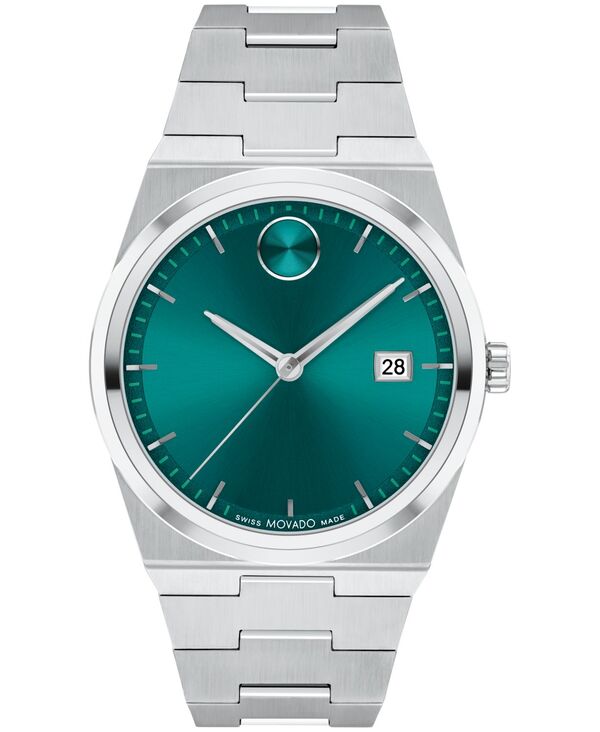 モバド メンズ 佩び物 ウォッチ プルオーバー Movado Men\u0027s Quest Swiss Quartz Stainless Steel 40粍 Watch Silver-tone しろがね色