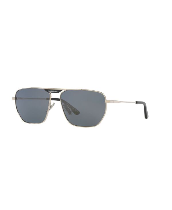バレンシアガ メンズ 付属物 サングラス・アイウェア Balenciaga Men\u0027s Sunglasses BB0298SA Silver しろがね色
