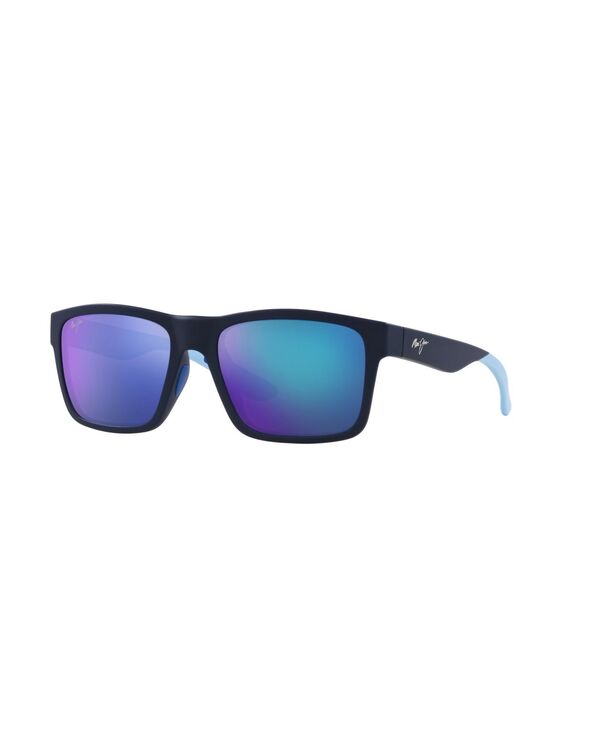マウイ体育館 メンズ 付属品 サングラス・アイウェア Maui Jim Unisex Polarized Sunglasses The Flats Mj000738 Blue Multicolor 青み