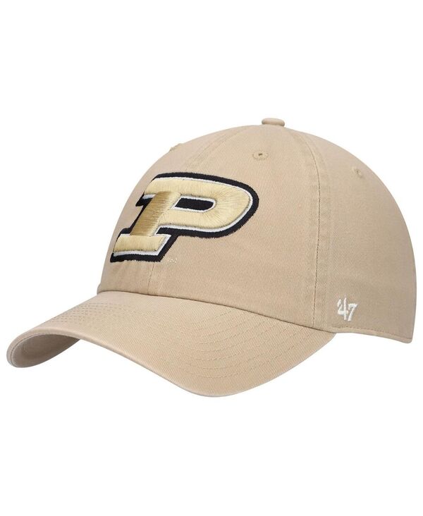 47 ブランド メンズ アクセサリー 帽子 '47 Brand Men's Khaki Purdue Boilermakers Clean Up Adjustable Hat Khaki カーキ
