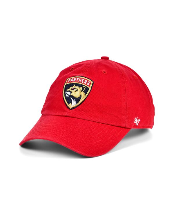 47 ブランド メンズ アクセサリー 帽子 キャップ '47 Brand Florida Panthers CLEAN UP Cap Red レッド