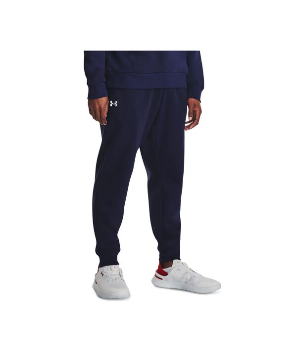アンダーアーマー メンズ ボトムス カジュアルパンツ ジョガーパンツ フリース Under Armour Men's Rival Tapered-Fit Fleece Joggers Navy ネイビー 12,766円