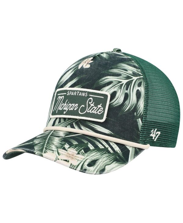 47 ブランド メンズ アクセサリー 帽子 '47 Brand Men's Green Michigan State Spartans Tropicalia Hitch Adjustable Hat Green グリーン