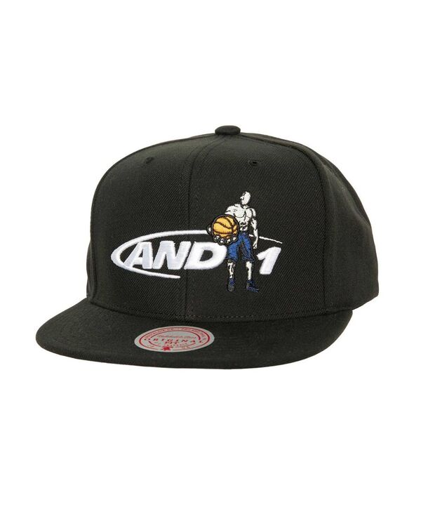 ミッチェル&ネス メンズ アクセサリー 帽子 Mitchell & Ness Men's x And 1 Black 30 Years Snapback Hat Black ブラック