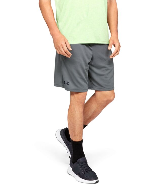 アンダーアーマー メンズ ボトムス ハーフパンツ・ショーツ メッシュ ショートパンツ Under Armour Men's Tech 9 Mesh Shorts Pitch Grey グレー