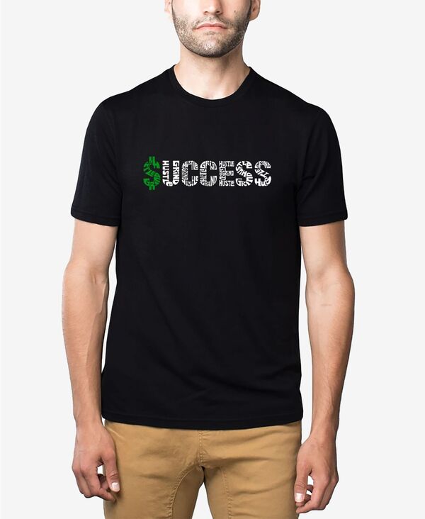 エルエーポップアート メンズ トップス Tシャツ LA Pop Art Men's Premium Blend Word Art Success T-shirt Black ブラック