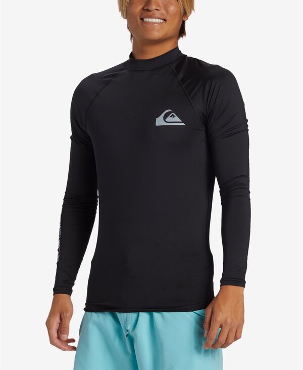クイックシルバー メンズ トップス シャツ Tシャツ Quiksilver Men's Everyday UPF 50 Long Sleeve T-shirt Black ブラック|ReVida 店