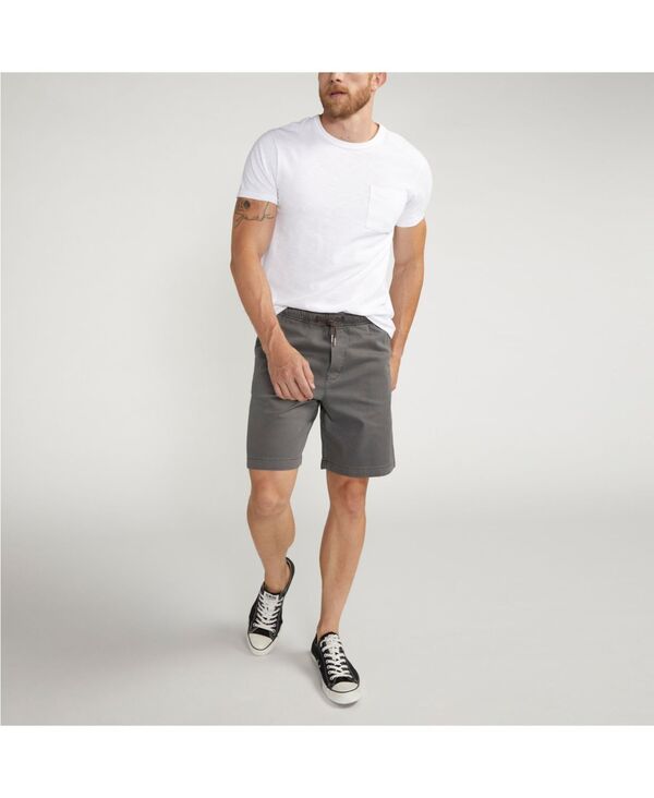 シルバー ジーンズ メンズ ボトムス ハーフパンツ・ショーツ ショートパンツ Silver Jeans Co. Men's Essential Twill Pull-On Chino Shorts Dark Gray グレー