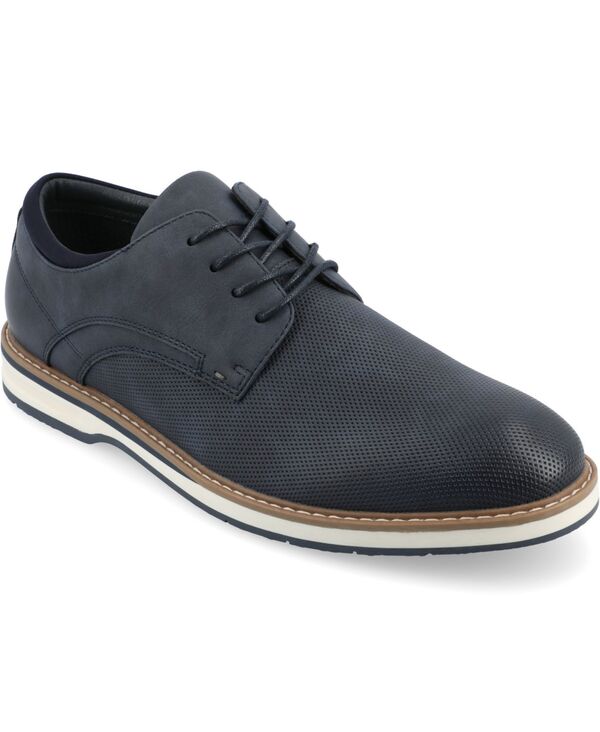 バンス メンズ シューズ ドレスシューズ ワンピース レース Vance Co. Men's Leon Tru Comfort Foam Lace-Up Casual Dress Shoes Navy ネイビー｜ReVida 店 35,800円
