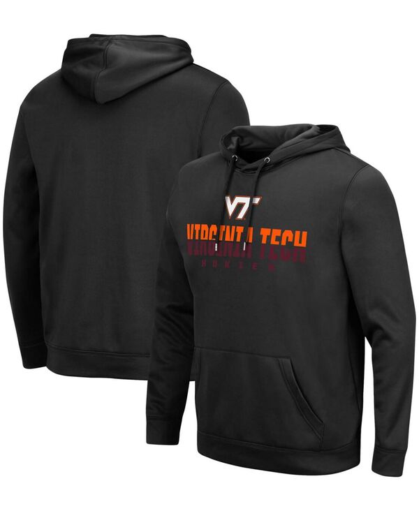 コロシアム メンズ アウター パーカー・スウェット パーカー Colosseum Men's Black Virginia Tech Hokies Lantern Pullover Hoodie Black ブラック