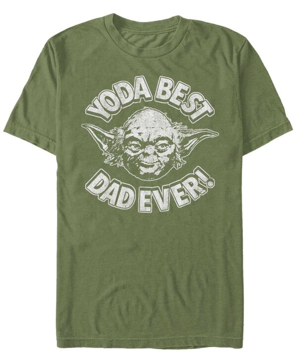 フィフスサン メンズ トップス プルオーバー Fifth Sun Men\u0027s Star Wars Yoda Best Dad Short Sleeve T-Shirt Military Green 緑であること
