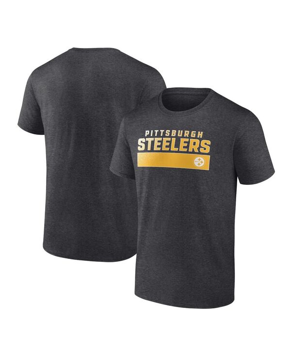 ファナティクス メンズ トップス Tシャツ Fanatics Men's Charcoal Pittsburgh Steelers T-shirt Charcoal チャコール