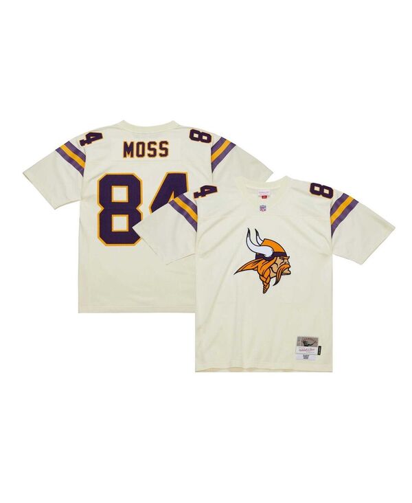 ミッチェル&ネス メンズ トップス シャツ ジャージー Mitchell & Ness Men's Randy Moss Cream Minnesota Vikings Chainstitch Legacy Jersey Cream クリーム