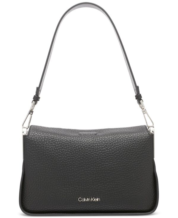 カルバンクライン レディース バッグ ショルダーバッグ Calvin Klein Fay Demi Shoulder with Magnetic Top Closure Black/silver ブラック
