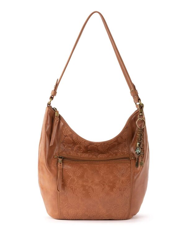 ザサック レディース バッグ ハンドバッグ レザー The Sak Women's Sequoia Leather Hobo Bag Tobacco Floral Emboss
