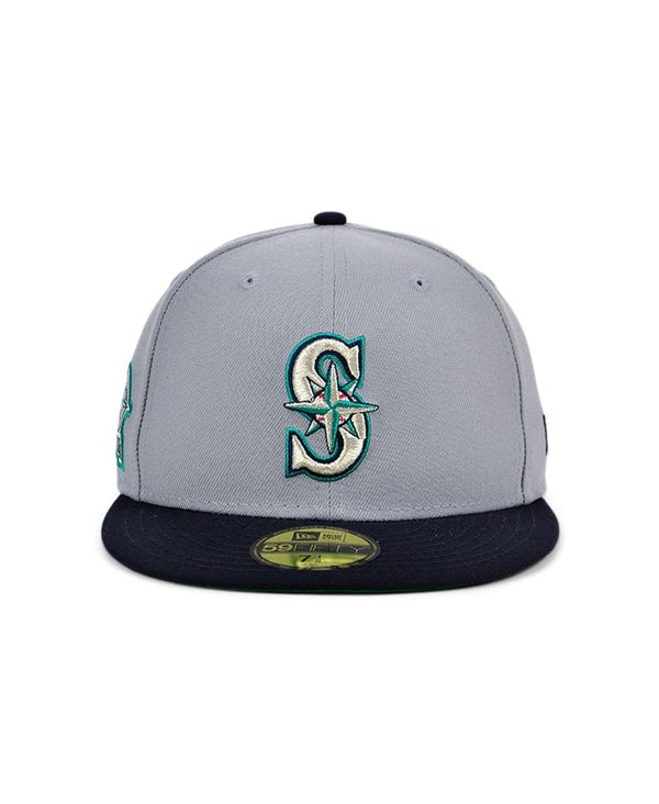 最も優遇 ニューエラ レディース 帽子 アクセサリー Seattle Mariners Gray Anniversary 59fifty Cap Gray Navy Revida 店 新しい到着 Neostudio Ge