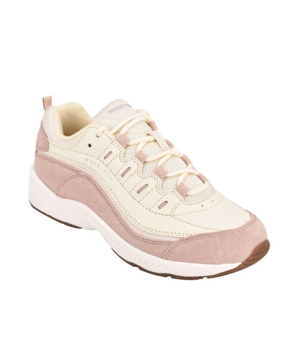 イージースピリット レディース シューズ スニーカー レース Easy Spirit Women's Romy Round Toe Casual Lace Up Walking Shoes Beige Multi Suede ベージュ