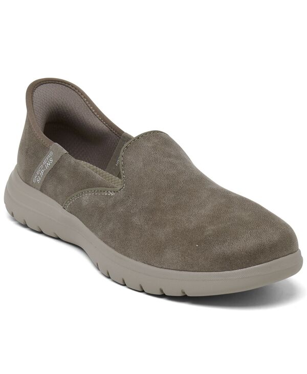 スケッチャーズ レディース シューズ スニーカー キャップ Skechers Women's Slip-Ins On-the-GO Flex - Captivating Slip-On Walking Sneakers from Finish Line Taupe トープ