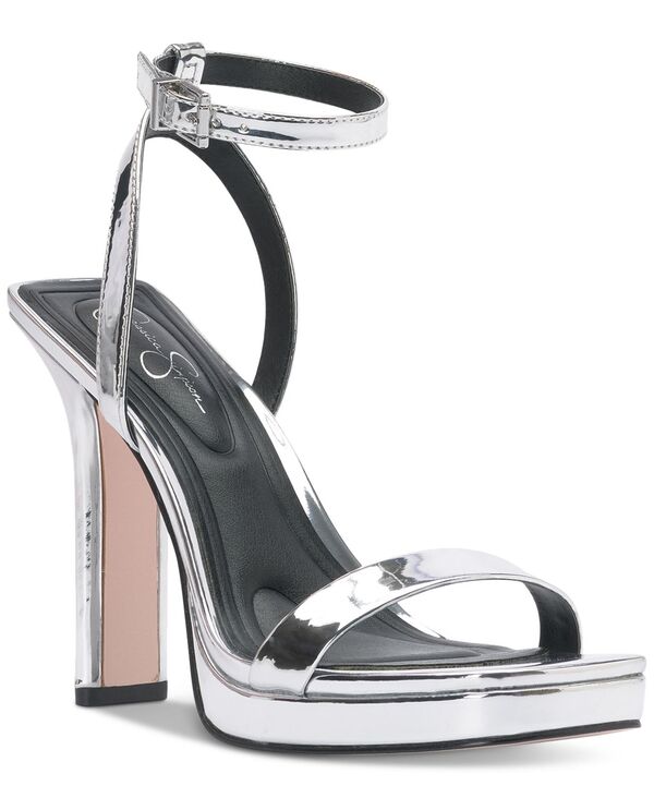 ジェシカシンプソン レディース シューズ サンダル プラットフォーム Jessica Simpson Women's Adonia Two-Piece Platform Dress Sandals Silver Metallic シルバー
