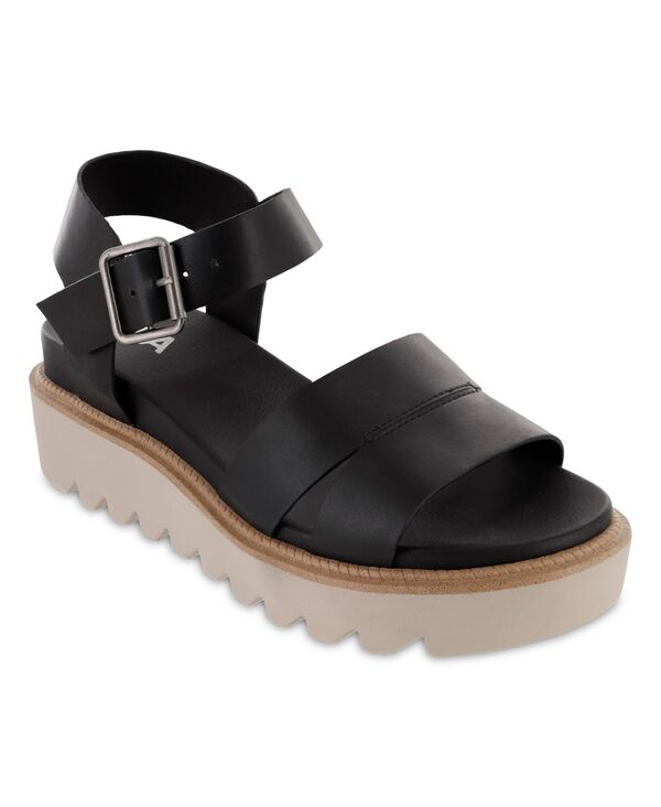 ミア レディース シューズ サンダル プラットフォーム MIA Women's Jovie Platform Sandals Black ブラック｜ReVida 店