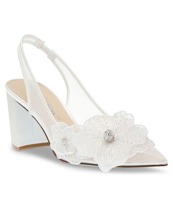 ベッツィジョンソン レディース シューズ パンプス Betsey Johnson Women's Petra Flower Applique Slingback Evening Pumps Ivory アイボリー 26,520円