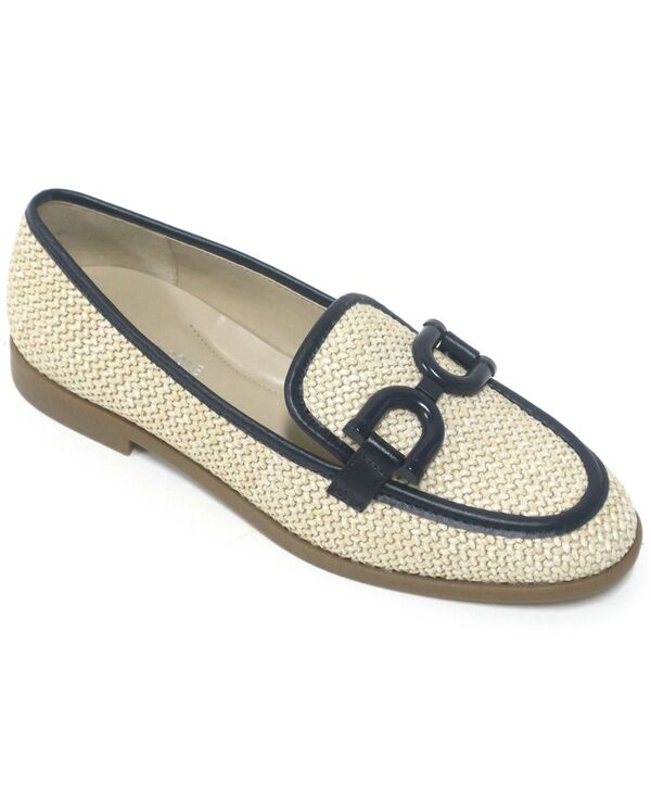 ケネスコール レディース シューズ スリッポン・ローファー ローファー Kenneth Cole New York Women's Linda Bit Raffia Loafers Natural Navy ネイビー