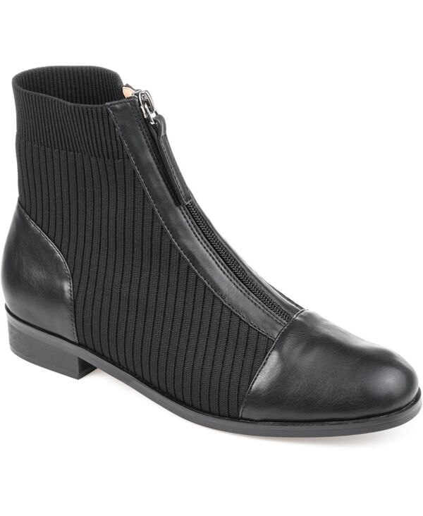 ジュルネ コレクション レディース シューズ ブーツ・レインブーツ ニット Journee Collection Women's Bexlie Knit Booties Black ブラック