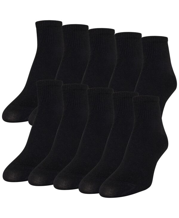 ゴールドトゥ レディース アンダーウェア 靴下 アンクル Gold Toe Women's 10-Pack Casual Lightweight Ankle Socks Black ブラック