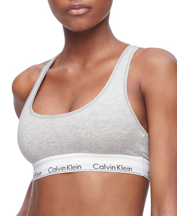 カルバンクライン レディース アンダーウェア ブラジャー コットン Calvin Klein Women's Modern Cotton Bralette F3785 Grey Heather グレー｜ReVida 店 7,906円