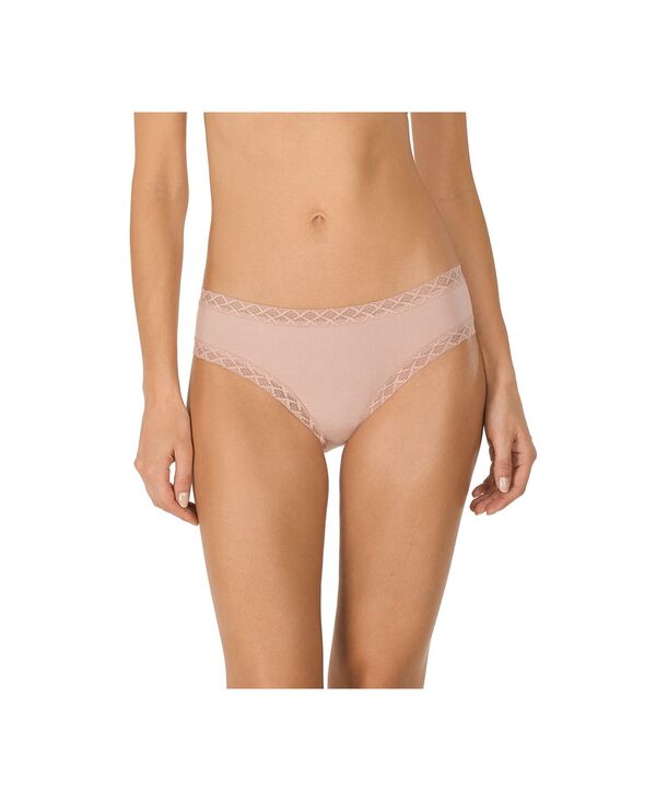 ナトリ レディース アンダー御召しもの ズボン下 綿織物 スピード競技 Natori Bliss Lace-Trim Cotton Brief Underwear 156058 Rose Beige (Nude 4) ベージュ