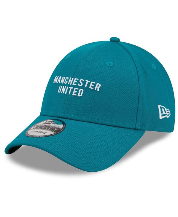 ニューエラ メンズ アクセサリー 帽子 New Era Men's Turquoise Manchester United Seasonal 9FORTY Adjustable Hat Turquoise ターコイズ