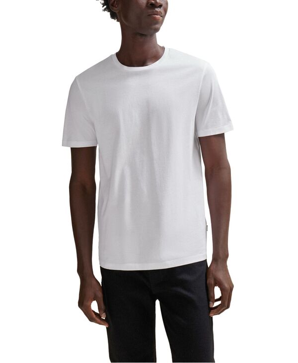 ヒューゴボス メンズ トップス Tシャツ 半袖 Hugo Boss Men's Slim-Fit Short-Sleeved T-Shirt White ホワイト