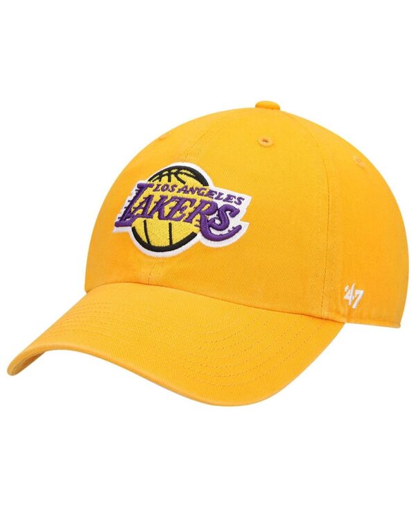 47 ブランド メンズ アクセサリー 帽子 '47 Brand Men's Gold Los Angeles Lakers Clean Up Adjustable Hat Gold ゴールド