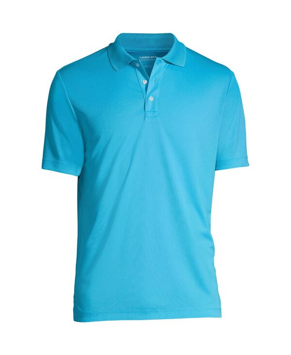 ランズ挙げ句の果て メンズ トップス スポーツシャツ トール プルオーバー Lands\u0027 End School Uniform Men\u0027s Tall Short Sleeve Solid Active Polo Shirts Brilliant turquoise 青緑色