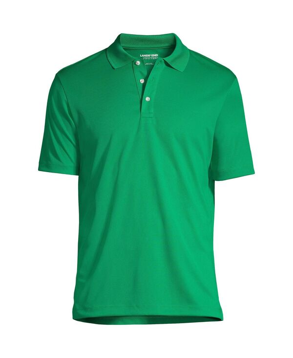 ランズ挙げ句の果て メンズ トップス スポーツシャツ トール プルオーバー Lands\u0027 End School Uniform Men\u0027s Tall Short Sleeve Solid Active Polo Shirts Vibrant clover