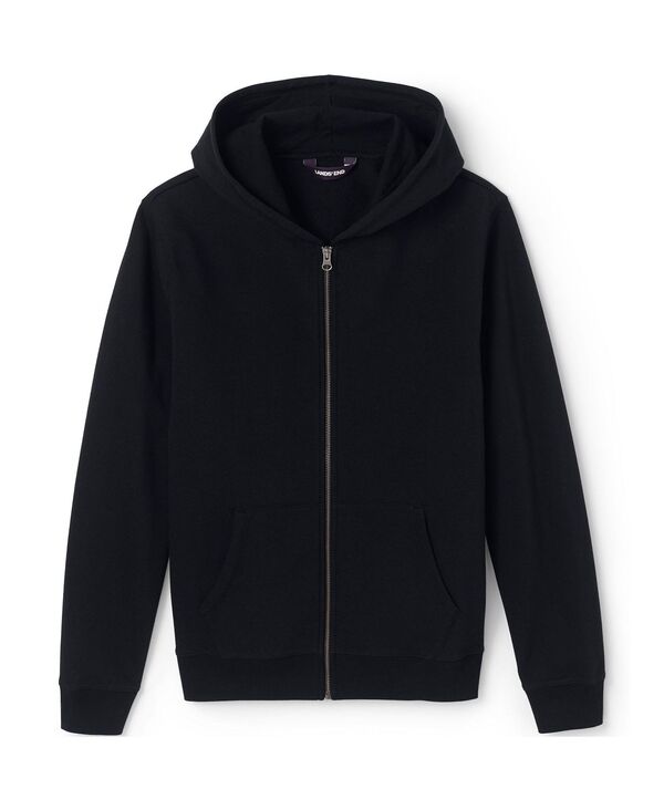 ランズエンド メンズ アウター パーカー・スウェット スウェット シャツ Lands' End Men's School Uniform Adult Zip Front Sweatshirt Black ブラック｜ReVida 店 9,110円