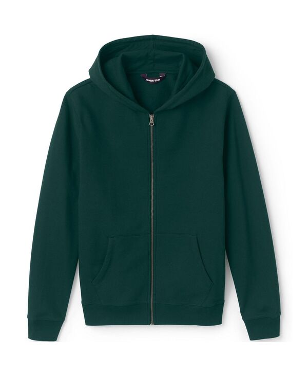 ランズエンド メンズ アウター パーカー・スウェット スウェット シャツ Lands' End Men's School Uniform Adult Zip Front Sweatshirt Evergreen｜ReVida 店 9,235円