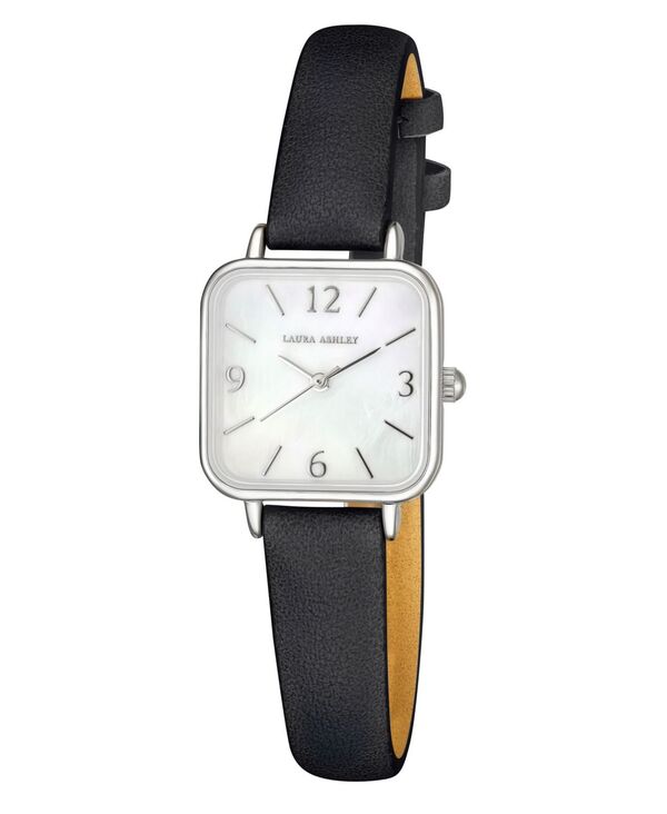 ローラアシュレイ レディース アクセサリー 腕時計 Laura Ashley Women's Black Polyurethane Strap Watch 24mm Black ブラック｜ReVida 店