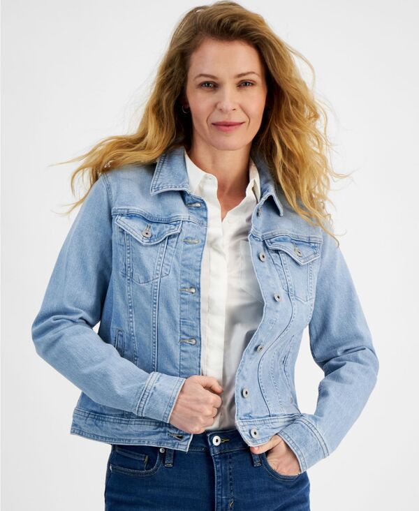 スタイルアンドコー レディース アウター ジャケット・ブルゾン デニム ジャケット Style & Co Women's Classic Denim Jacket Molly デニム｜ReVida 店