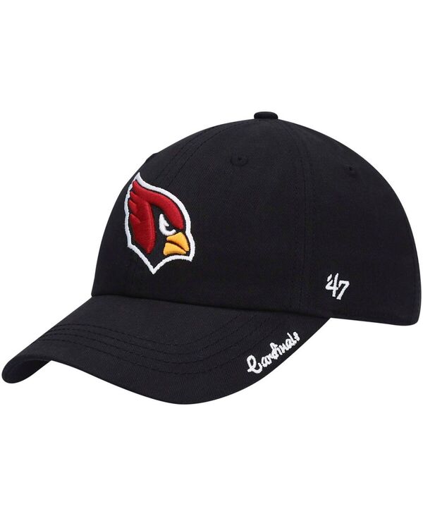 47 ブランド レディース アクセサリー 帽子 '47 Brand Women's Black Arizona Cardinals Miata Clean Up Primary Adjustable Hat Black ブラック