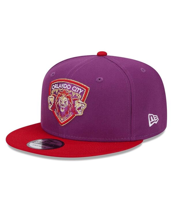 ニューエラ メンズ アクセサリー 帽子 ジャージー New Era Men's Purple Orlando City SC Jersey Hook 9FIFTY Snapback Hat Purple パープル