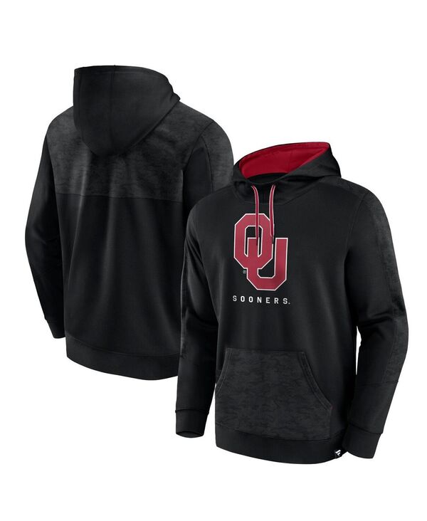 ファナティクス メンズ アウター パーカー・スウェット パーカー Fanatics Men's Black Oklahoma Sooners Defender Pullover Hoodie Black ブラック
