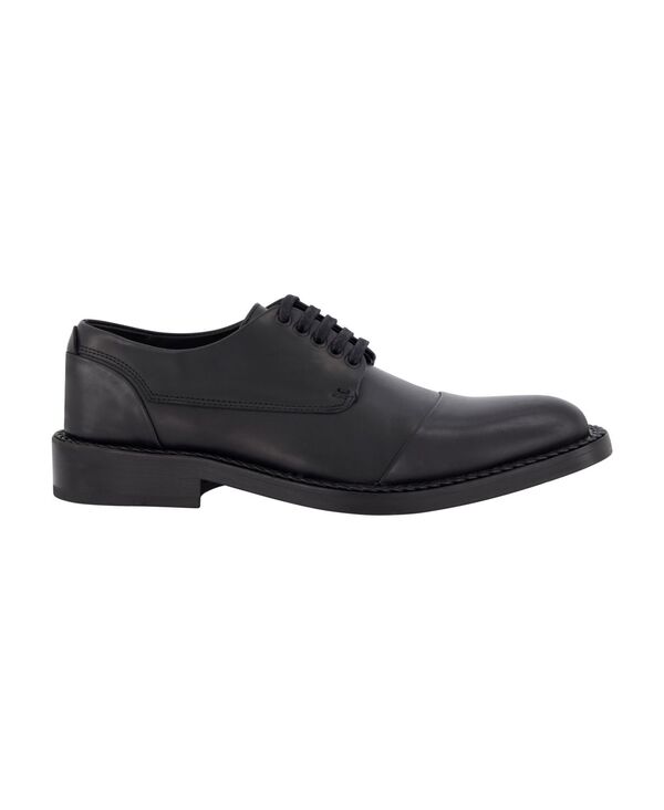 カール ラガーフェルド メンズ シューズ ドレスシューズ ワンピース キャップ レザー KARL LAGERFELD PARIS Men's White Label Leather Cap Toe Dress Shoes Black ブラック
