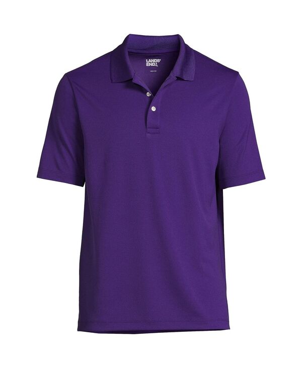 ランズエンド メンズ トップス ポロシャツ Lands' End Men's School Uniform Short Sleeve Solid Active Polo Shirt Deep purple パープル