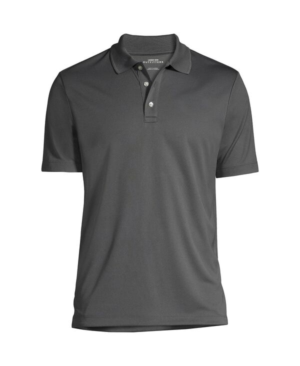 ランズ挙げ句の果て メンズ トップス スポーツシャツ Lands\u0027 End Men\u0027s School Uniform Short Sleeve Solid Active Polo Shirt Soapstone