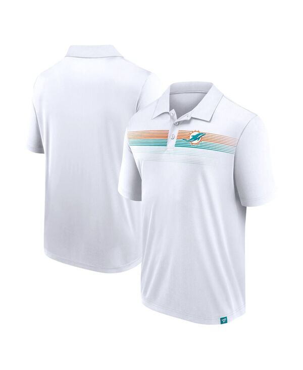 ファナティクス メンズ トップス ポロシャツ Fanatics Men's White Miami Dolphins Victory For Us Interlock Polo Shirt White ホワイト 12,946円