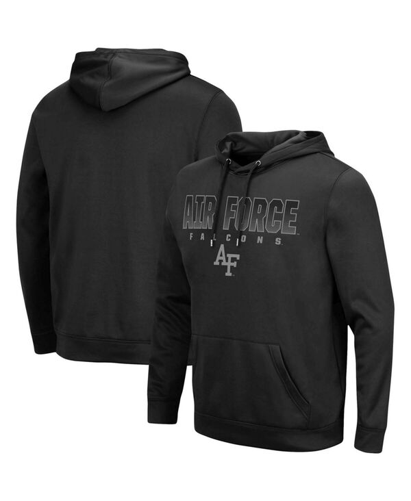 コロシアム メンズ アウター パーカー・スウェット パーカー Colosseum Men's Black Air Force Falcons Blackout 3.0 Pullover Hoodie Black ブラック 15,194円